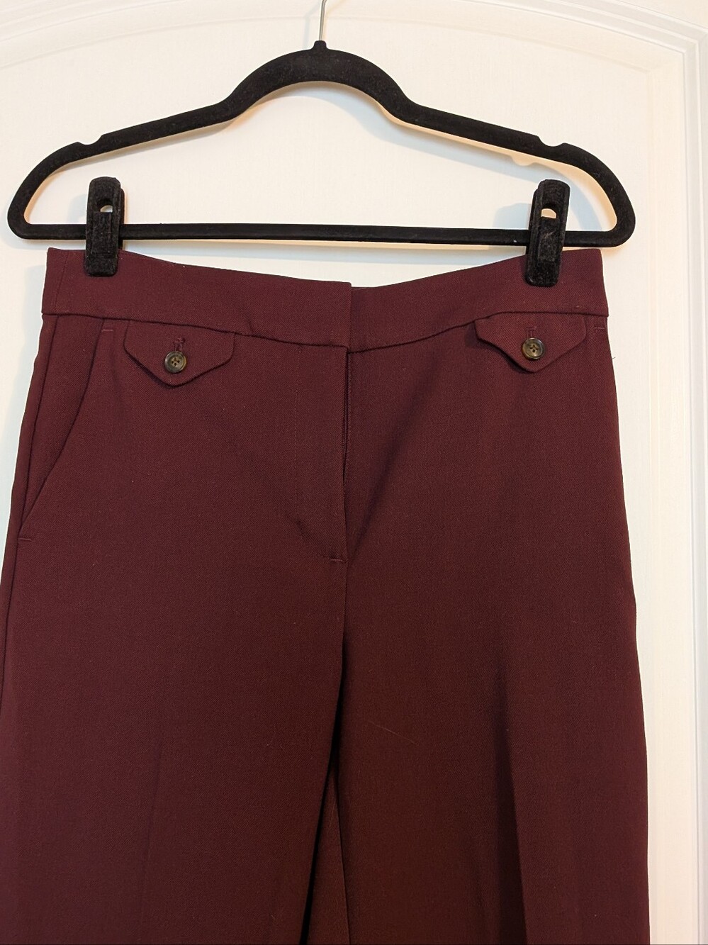 Burgundy Plum Ann Taylor LOFT Dress Trousers 2 - Picture 3 of 5